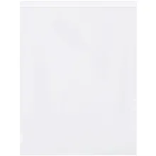 12 x 15" - 2 Mil White Reclosable Poly Bags