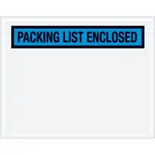 7 x 5 1/2" Blue "Packing List Enclosed" Envelopes