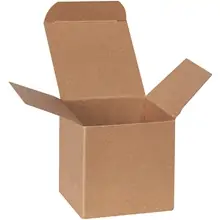 3 x 3 x 3" Kraft Reverse Tuck Folding Cartons