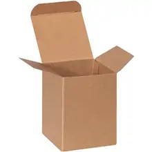 3 x 3 x 4" Kraft Reverse Tuck Folding Cartons