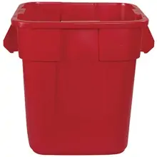 Rubbermaid® Brute® Square Trash Can - 28 Gallon, Red