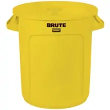 Rubbermaid® Brute® Trash Can - 10 Gallon, Yellow