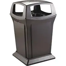 Rubbermaid® Ranger® Trash Can - 45 Gallon, 4-Way, Black