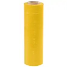 18" x 80 Gauge x 1500' Yellow Cast Hand Stretch Film