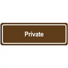 Door Sign - "Private"