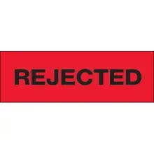 2" x 55 yds. - "Rejected" Tape Logic® Messaged Carton Sealing Tape