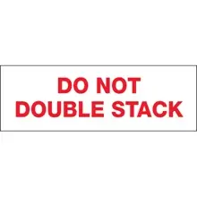 2" x 110 yds. - "Do Not Double Stack..." (6 Pack) Tape Logic® Messaged Carton Sealing Tape