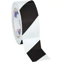 2" x 36 yds. Black/White (3 Pack) Tape Logic® Striped Vinyl Safety Tape