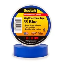 3/4" x 66' Blue Scotch® Vinyl Color Coding Electrical Tape 35