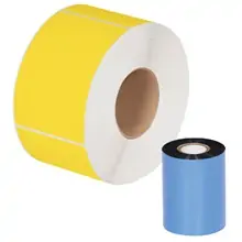 3.15" x 984' Black Thermal Transfer Ribbons - Wax/Resin