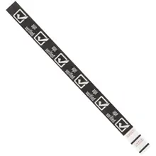3/4 x 10" White "Age Verified" Tyvek® Wristbands