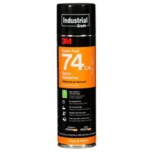 3M™ Foam Fast Spray Adhesive 74CA, Low VOC <25%, Orange, 24 fl oz (Net Wt 19 oz)