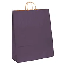 16 x 6 x 19 1/4" Purple Tinted Shopping Bags