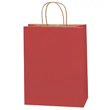 10 x 5 x 13" Red Tinted Shopping Bags